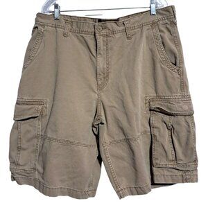 Old Navy Cargo Shorts Mens Size 38 Khaki Casual‎ 100% Cotton Durable Design Y2K